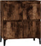 vidaXL - Dressoir - 60x35x70 - cm - bewerkt - hout - gerookt - eikenkleurig