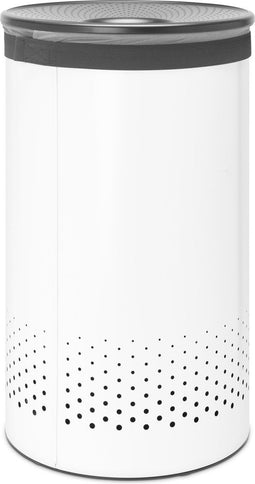 Brabantia Wasmand - 60 l - Quick-Drop Opening - White / Dark Grey