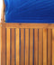 vidaXL - Opbergbox - met - latwerk - 99x50x160 - cm - massief - acaciahout