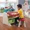 Step2 Flip & Doodle Easel Bureau - 2-in-1 kinderbureau en schildersezel - Beige rood