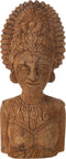 J-Line decoratie Buste Vrouw Mango - hout - naturel