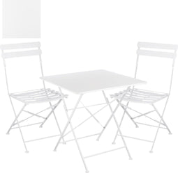 Mica Decorations Laurence Bistro Tuin set - Ijzer - Roze - Set van 3