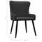 vidaXL - Eetkamerstoelen - 2 - st - stof - zwart