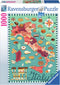Ravensburger puzzel Map of Italy Sweet - Legpuzzel - 1000 stukjes