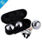 Engelhart Jeu de Boules Set - 3 Metalen Boules 74 mm 720 g - Zwarte Rits Tas - Inclusief But Meetlint Spelregels