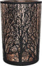 Kerst Windlicht Glas Zwart dia12.00-H18.00cm