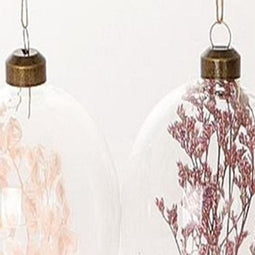 Hbx deco - Hang. ei droog bloemen l8b6 cm roze