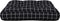 vidaXL - Palletkussen - ruitpatroon - 50x50x12 - cm - stof - zwart