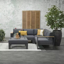 Garden Impressions Cube Loungeset - Teak Black