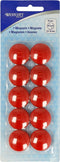 Westcott magneten - formaat 25x11,8mm - rood - 10 stuks - AC-E10810