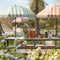 In The Mood Collection Mitchell Parasol - Stokparasol - Kantelbaar - Fuchsia - H238 x Ø220 cm