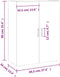 vidaXL - Hangkast - 69,5x34x90 - cm - bruin - eikenkleur