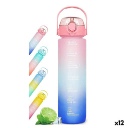 Waterfles Bewinner Multicolour 800 ml 7,3 x 7,3 x 23,5 (12 Stuks)