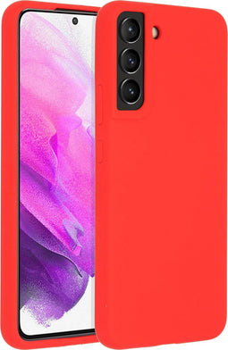 Accezz Samsung Galaxy S22 Plus - Liquid Silicone Backcover - Schokabsorberend - Rood
