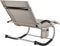 tectake® Ligstoel Taya - Ergonomisch Ligbed met Schommelfunctie - Beige