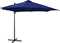 vidaXL - Zweefparasol - met - paal - en - LED-verlichting - 300 - cm - azuurblauw