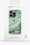iDeal of Sweden iPhone 13 Pro - Backcover - Glanzende coating - Groen Mint Swirl Marble