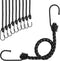 vidaXL - Spanelastieken - met - reflecterende - strips - en - haken - 10 - stuks - 38 - cm