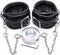 XR - MASTERSERIES - ANKLE CUFFS W/ TESTICLES STRANGULATOR RING