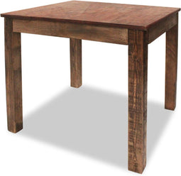 vidaXL - Eettafel - 82x80x76 - cm - gemengd - gerecycled - hout