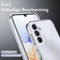 Podec Samsung Galaxy A14 5G - Telefoonhoesje - Anti-Shock Case met 2x Screenprotector (2 stuks)