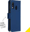 Accezz Samsung Galaxy A40 - Wallet Softcase Bookcase - 3 pashouders - Blauw