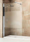 Novellini Giada - Inloopdouche - H 98 100x195cm muursteun 100cm mat chroom profiel helder glas met satinband