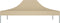 vidaXL - Partytentdak - 270 - g/m² - 4x3 - m - beige