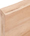 vidaXL - Tafelblad - 80x40x(2-6) - cm - behandeld - massief - eikenhout - lichtbruin
