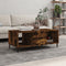 vidaXL - Salontafel - 102x50x40 - cm - bewerkt - hout - gerookt - eikenkleurig