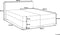 PRESIDENT - Boxspringbed - Lichtgrijs - 180 x 200 cm - Polyester