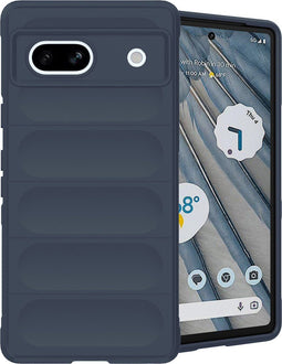 iMoshion Hoesje Geschikt voor Google Pixel 7a Hoesje Siliconen - iMoshion EasyGrip Backcover - Donkerblauw