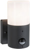 Paulmann Tubs - Wandarmatuur buiten - Schemergestuurd met bewegingsmelder IP44 105x130mm max. 15W Grijs mat (1 stuk)