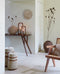 Light & Living - Klok JENAY - 43x1.5x43cm - Bruin