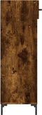 vidaXL - Schoenenkast - 30x35x105 - cm - bewerkt - hout - gerookt - eikenkleurig