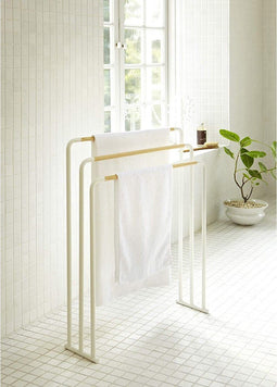 Yamazaki Handdoekenrek - Compact vrijstaand - Wit