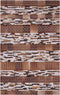 HEREKLI - Patchwork vloerkleed - Lichtbruin - 140 x 200 cm - Koeienhuid