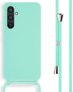 imoshion Hoesje Geschikt voor Samsung Galaxy S23 FE Hoesje Met Koord - imoshion Siliconen hoesje met koord - Mintgroen