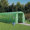 vidaXL - Tuinkas - met - stalen - frame - 28 - m² - 14x2x2 - m - groen