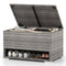 Coast Tuinbox - Opbergbox met Schoenenrek - 186L Weerbestendig Grijs