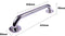 Aidapt RVS handgreep met gepolijste afwerking -45 cm