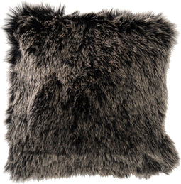 J-Line kussen Nepbont Lang - polyester - grijs/zwart/wit