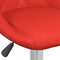 vidaXL - Barstoelen - 2 - st - kunstleer - rood