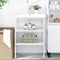 vidaXL Wastafelframe - 59x38x83 cm - gepoedercoat ijzer - wit