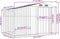 vidaXL - Tuinschuur - 277x192,5x179 - cm - gegalvaniseerd - staal - bruin
