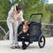 Deryan Hondenfietskar 2-in-1 - Opvouwbaar - Tot 20 kg - Zwart