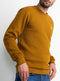 Petrol Industries - Heren Sweater - Ronde hals - Bruin - Maat XXXL