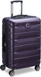 DELSEY PARIS Air Armour 4DR Kofferset - 3-delige Uitbreidbare Hardcase Trolleyset met TSA-slot - Dark Purple (paars)
