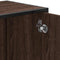 vidaXL - Wastafelkast - 65x33x60 - cm - bewerkt - hout - bruin - eikenkleur