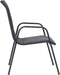 vidaXL - Tuinstoelen - 4 - st - stapelbaar - staal - en - textileen - antracietkleurig
